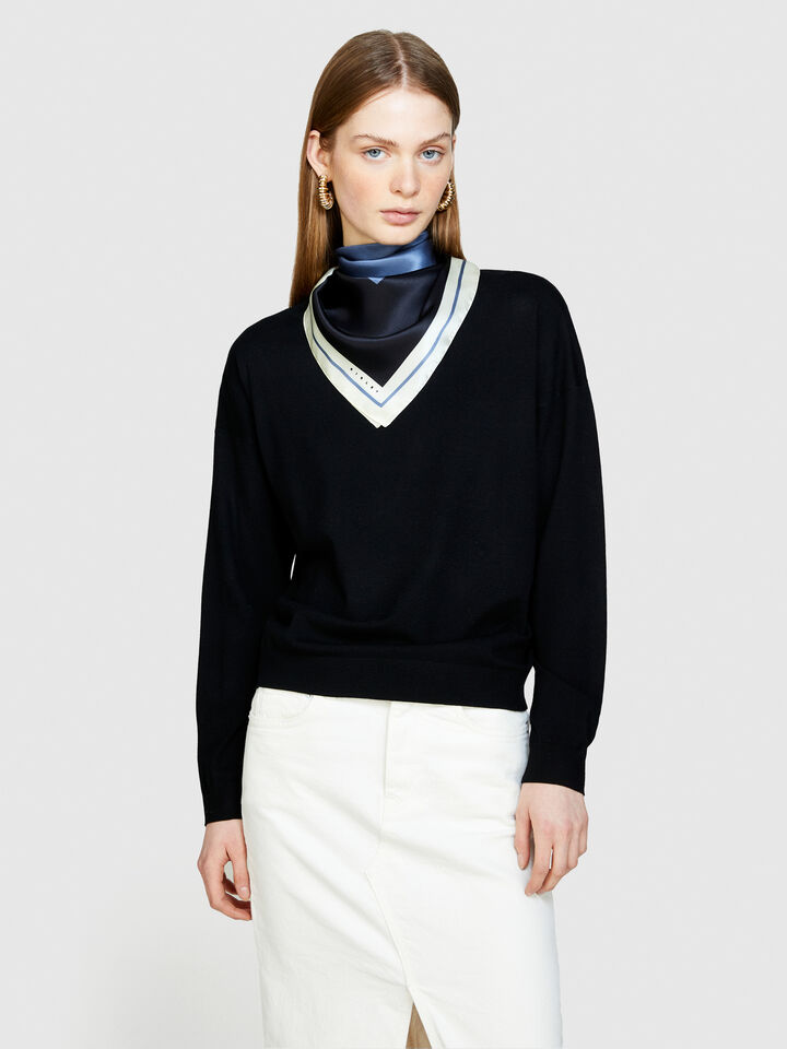 100% silk scarf - null - Multi-color | Sisley image number 3